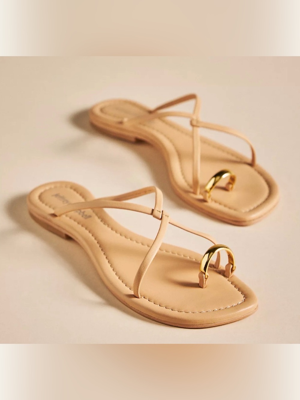 Jeffrey Campbell | NWOT - Pacifico Sandal - Beige/Gold - Size 10 (41)